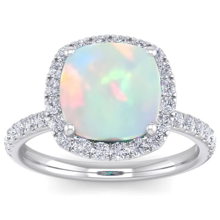Cushion cut shop opal
