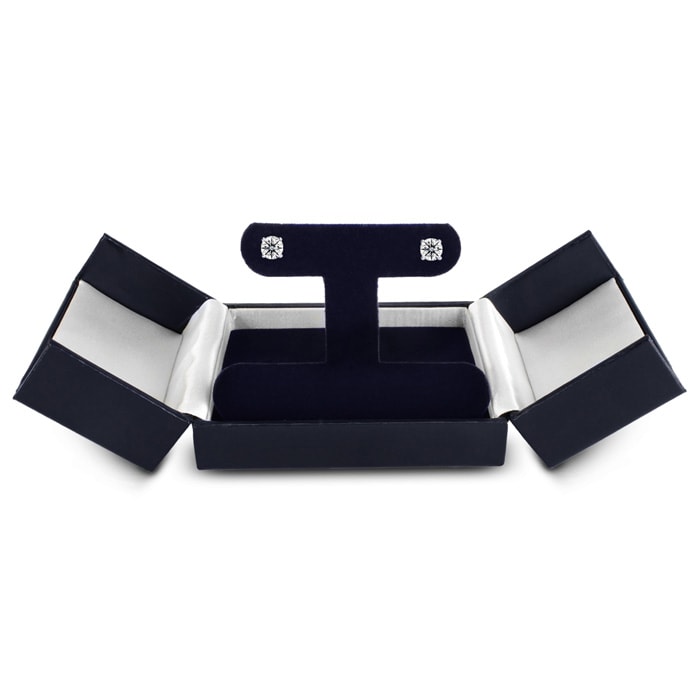 Nearly 1 Carat Lab-Grown Diamond Stud Earrings In 14 Karat White Gold