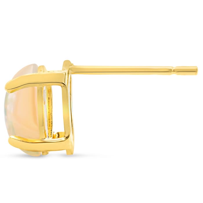 Opal Earrings: 1 1/2 Carat Opal Earrings