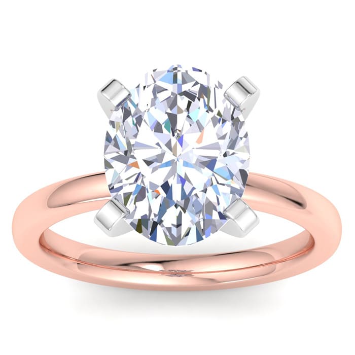 5 carat oval 2025 solitaire diamond ring