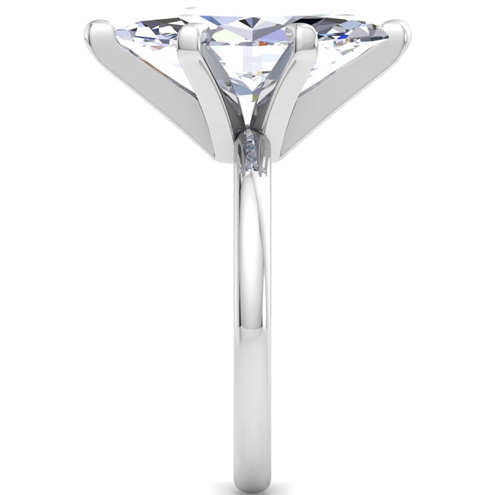 5 Carat Marquise Shape Lab Grown Diamond Ring In 14K White Gold, Solitaire