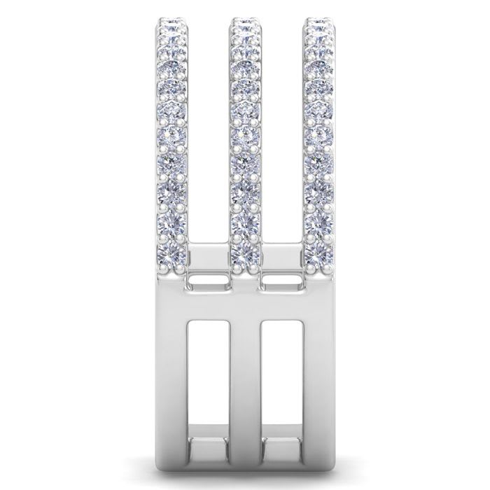 1/2 Carat Lab Grown Diamond Wrap Ring In 14 Karat White Gold