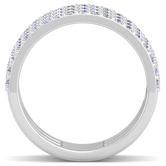 1 Carat Lab Grown Diamond Wrap Ring In 14 Karat White Gold