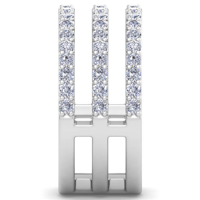 1 Carat Lab Grown Diamond Wrap Ring In 14 Karat White Gold