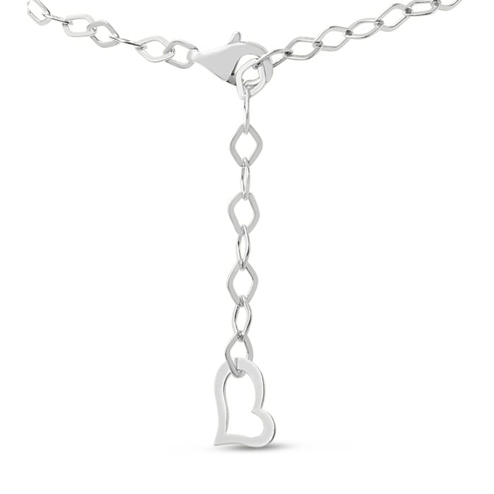 3 Carat Lab Grown Diamond Tennis Necklace In 14 Karat White Gold, 16 Inches - Choker