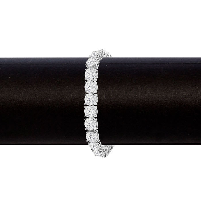 32 Carat Lab Grown Diamond Tennis Bracelet In 14 Karat White Gold, 7 1/4 Inches