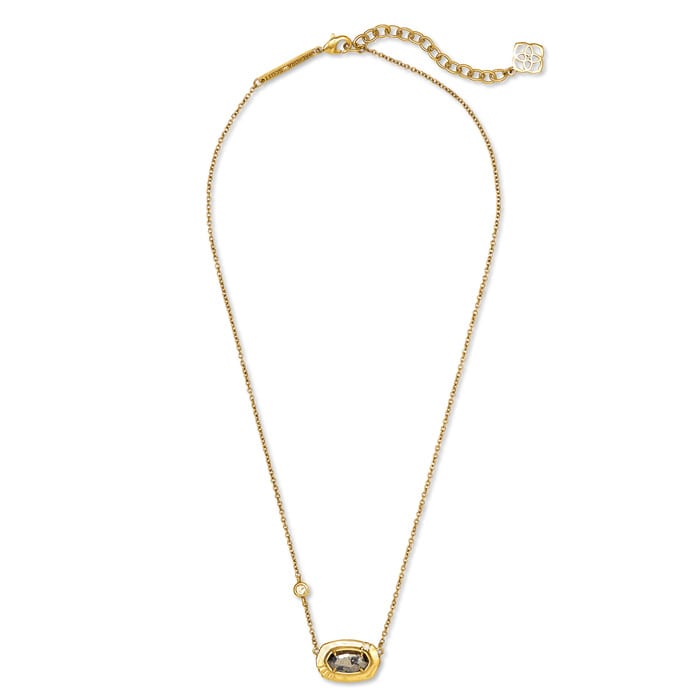 KENDRA SCOTT -  Anna Vintage Gold Plated Brass and Black Pyrite Necklace