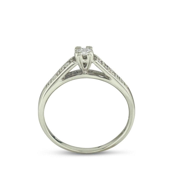 1/4ct Diamond Bridal Set in Sterling Silver. Classic and Affordable.