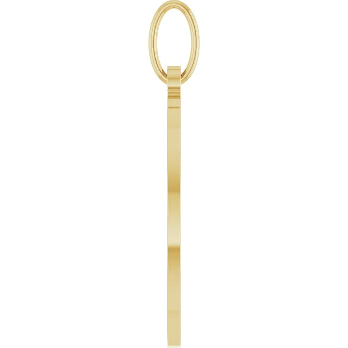 14 Karat Yellow Gold Star Of David Necklace, 20x15mm