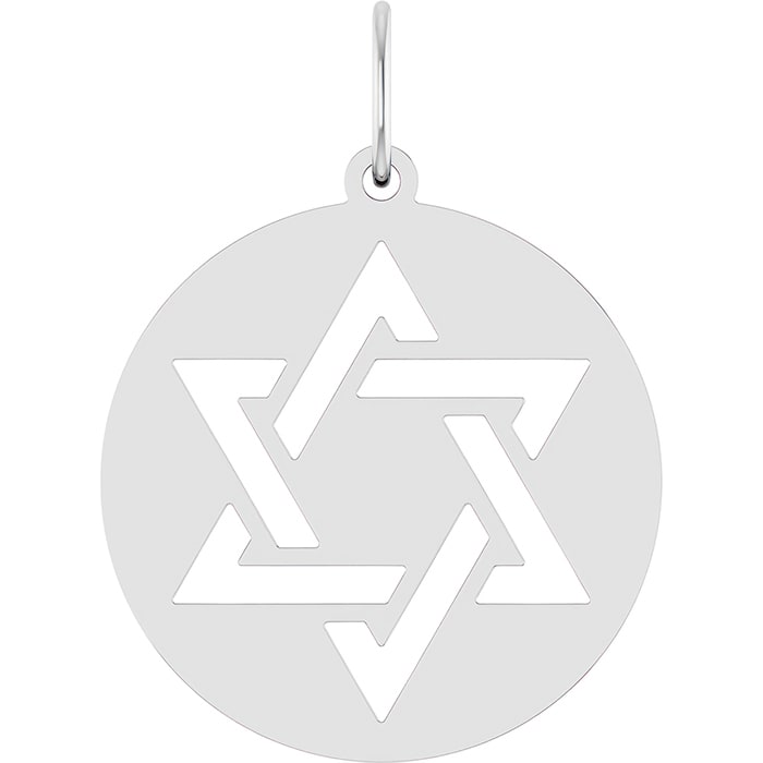 Sterling Silver Star Of David Necklace, 20x15mm
