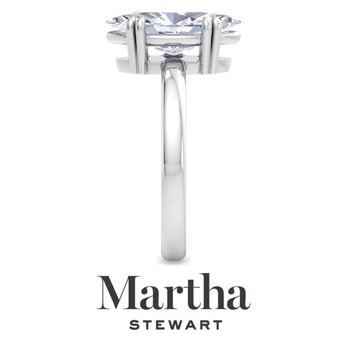 Martha Stewart 2 Carat Marquise Shape Lab Grown Diamond Solitaire Engagement Ring In 14K White Gold