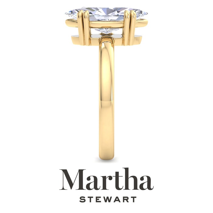 Martha Stewart 2 Carat Marquise Shape Lab Grown Diamond Solitaire Engagement Ring In 14K Yellow Gold