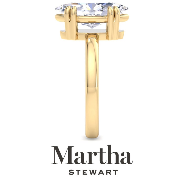 Martha Stewart 3 Carat Marquise Shape Lab Grown Diamond Solitaire Engagement Ring In 14K Yellow Gold