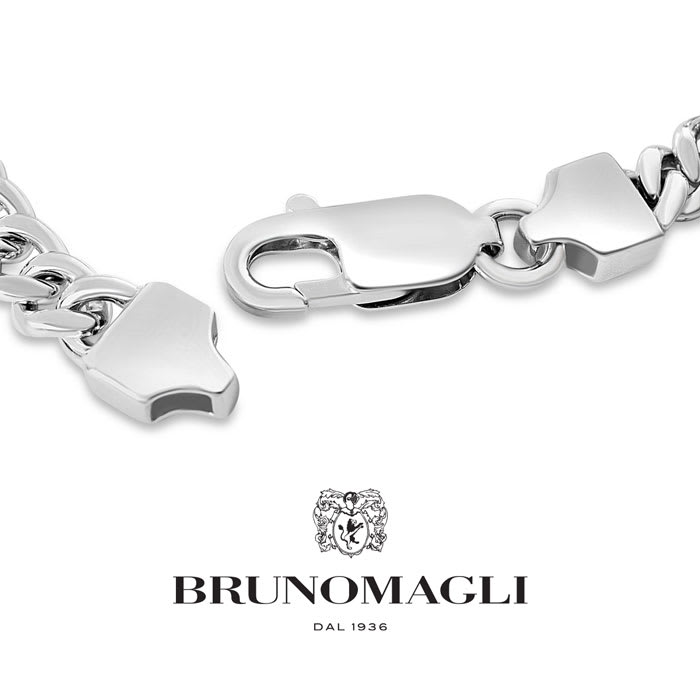 Bruno Magli Mens Pietro 1/2 Carat Lab Grown Diamond Bracelet In Sterling Silver, 8 Inches