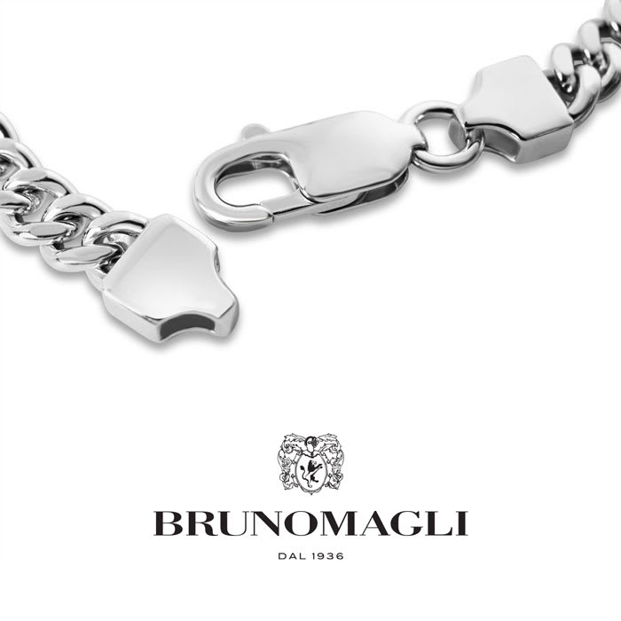Bruno Magli Mens Filippo 1/4 Carat Lab Grown Diamond Bracelet In Sterling Silver, 8 Inches