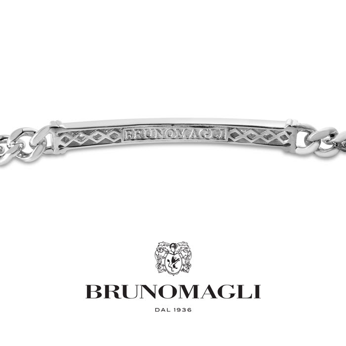 Bruno Magli Mens Domenico 1/2 Carat Lab Grown Diamond Bracelet In Sterling Silver, 8 Inches