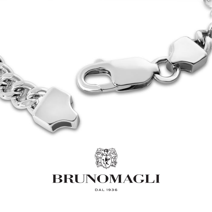 Bruno Magli Mens Domenico 1/2 Carat Lab Grown Diamond Bracelet In Sterling Silver, 8 Inches