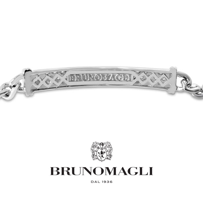 Bruno Magli Mens Giuseppe 1 1/2 Carat Lab Grown Diamond Bracelet In Sterling Silver, 8 Inches