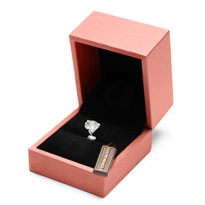 Bruno Magli Mens 5 Carat Lab Grown Diamond Martini Stud Earring In Sterling Silver