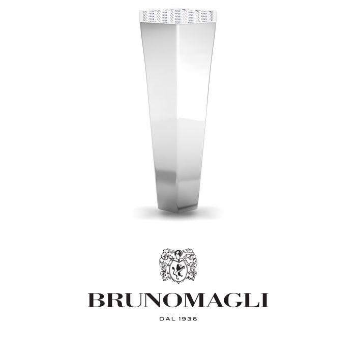 Bruno Magli Mens 1 Carat Lab Grown Diamond Cluster Ring In Sterling Silver