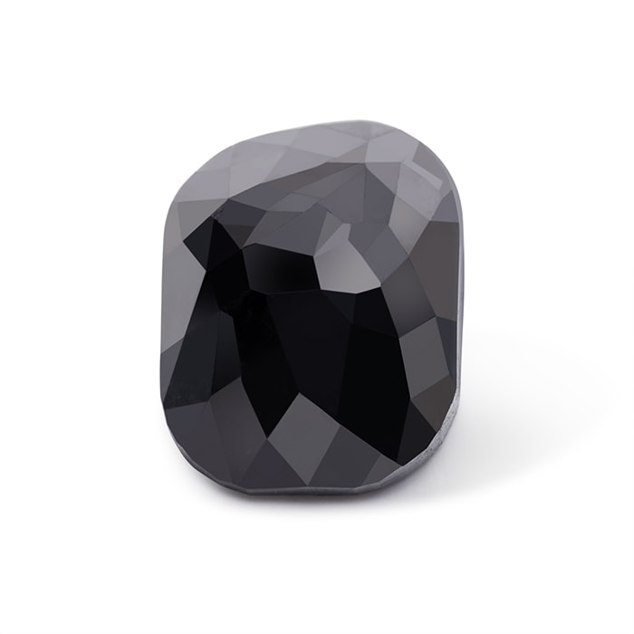 Estate Jewelry 0.84 Carat Rose Cut Octagon Black Diamond. I3 clarity.