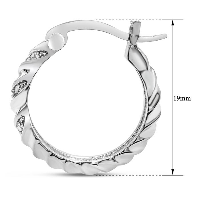 3 Pairs Of Diamond Hoop Earrings For An Amazing Price!
