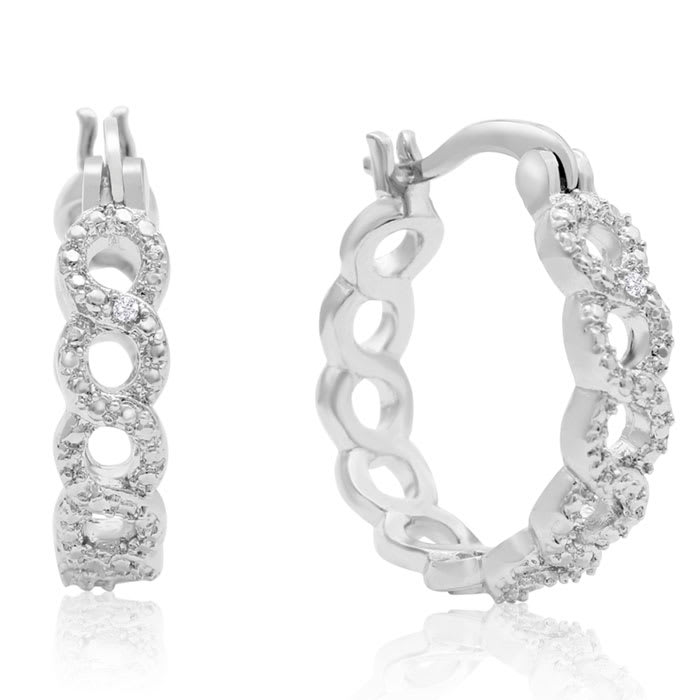 3 Pairs Of Diamond Hoop Earrings For An Amazing Price!
