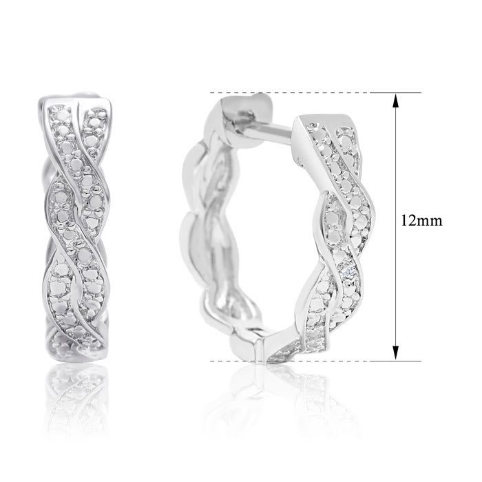 3 Pairs Of Diamond Hoop Earrings For An Amazing Price!
