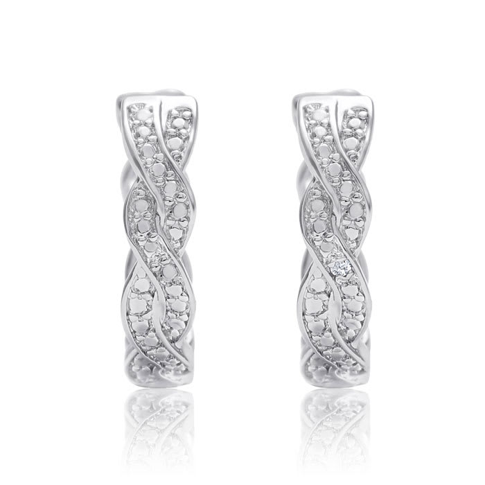 3 Pairs Of Diamond Hoop Earrings For An Amazing Price!
