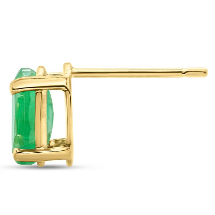 Emerald Earrings: 1 1/2 Carat Emerald Earrings