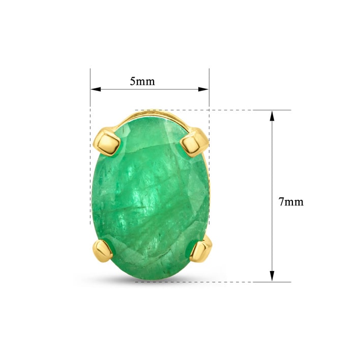 Emerald Earrings: 1 1/2 Carat Emerald Earrings