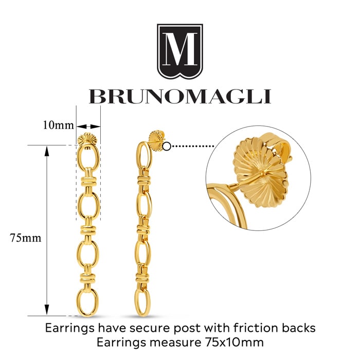 Bruno Magli Francesca Gold Drop Earrings