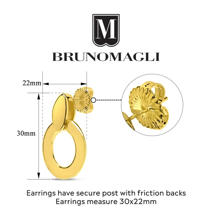 Bruno Magli Arianna Gold Earrings
