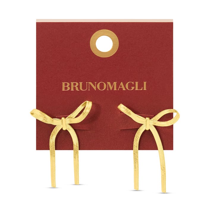 Bruno Magli Sofia Gold Bow Earrings