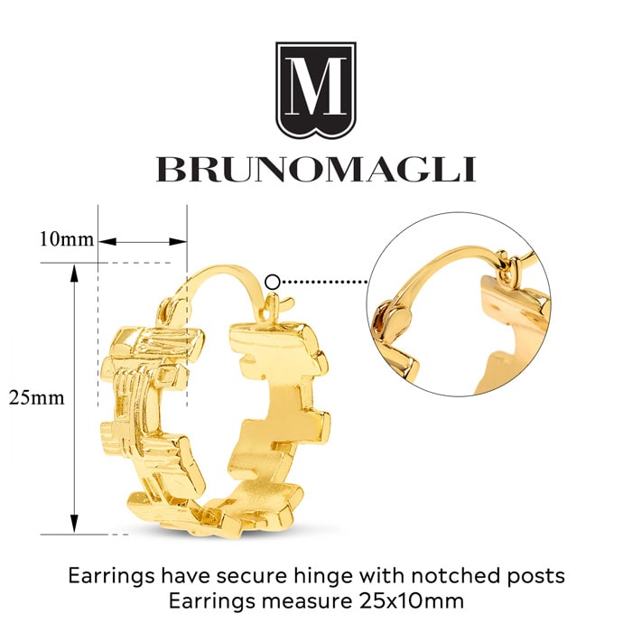 Bruno Magli Angelica Gold Hoop Earrings