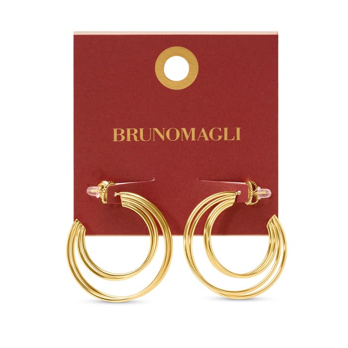 Bruno Magli Lucia Gold Hoop Earrings