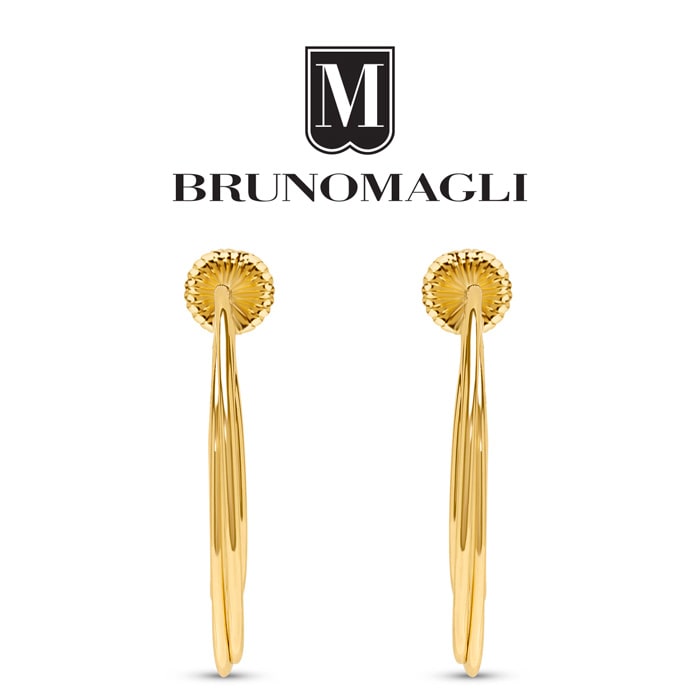 Bruno Magli Lucia Gold Hoop Earrings
