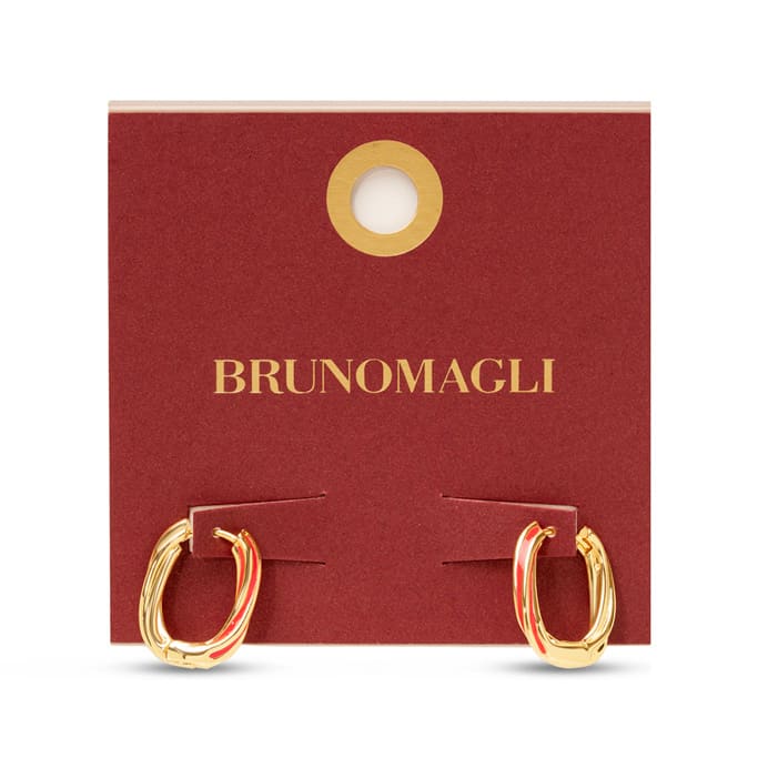 Bruno Magli Serena Gold Hoop Earrings, Rossa