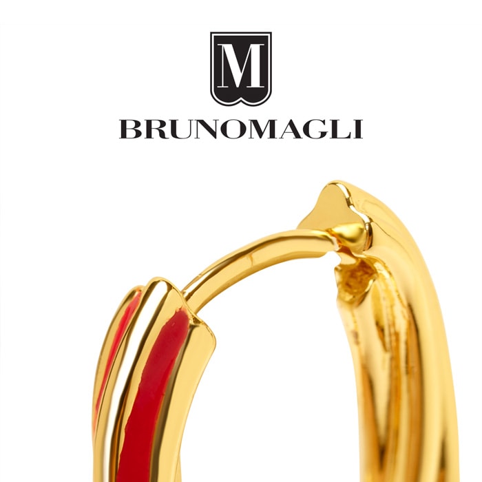 Bruno Magli Serena Gold Hoop Earrings, Rossa