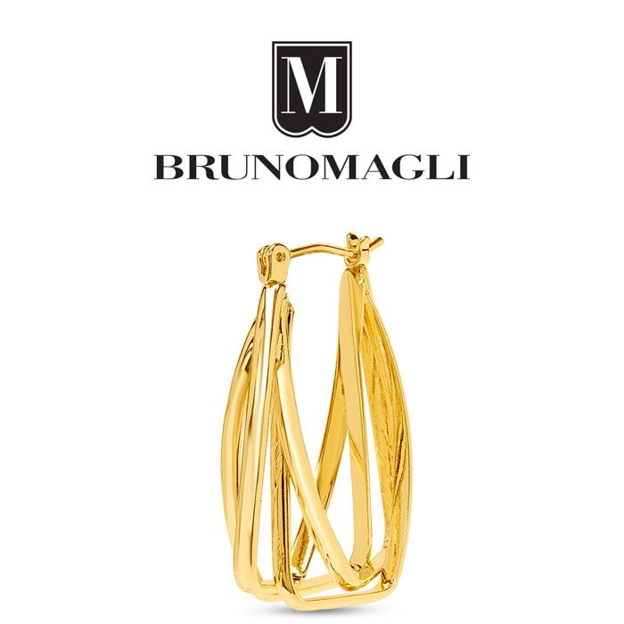 Bruno Magli Vittoria Gold Hoop Earrings