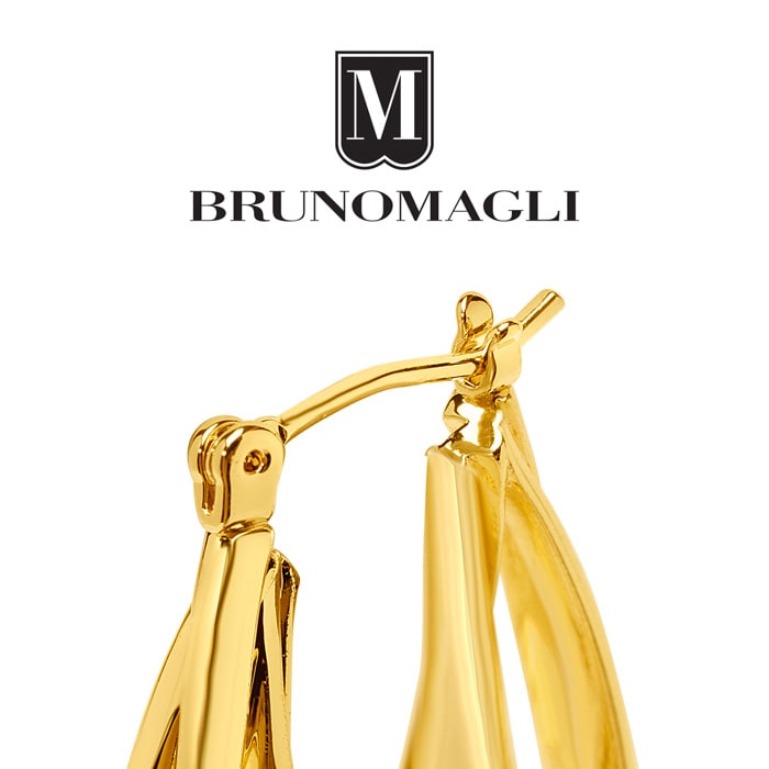 Bruno Magli Vittoria Gold Hoop Earrings