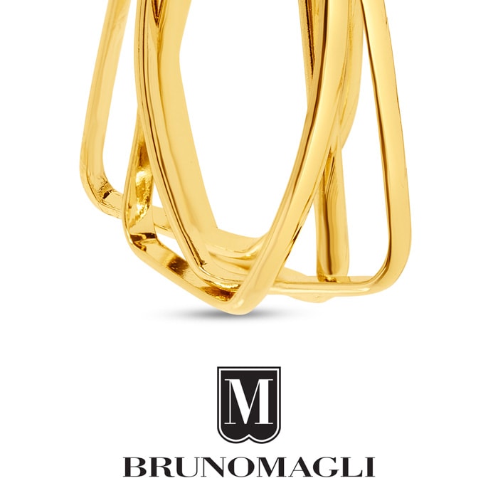 Bruno Magli Vittoria Gold Hoop Earrings