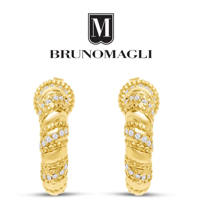 Bruno Magli Giorgia Gold Hoop Earrings