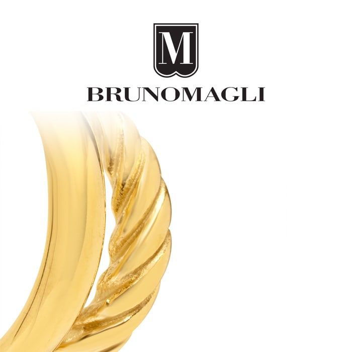 Bruno Magli Azzurra Gold Hoop Earrings