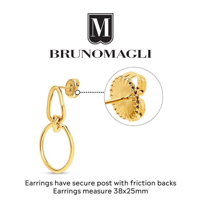 Bruno Magli Elettra Gold Dangle Earrings