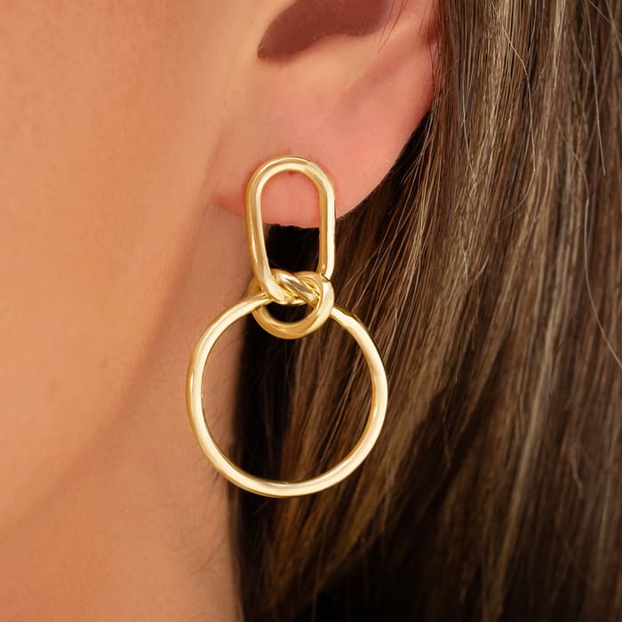 Bruno Magli Elettra Gold Dangle Earrings