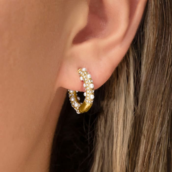 Bruno Magli Caterina Gold Hoop Earrings