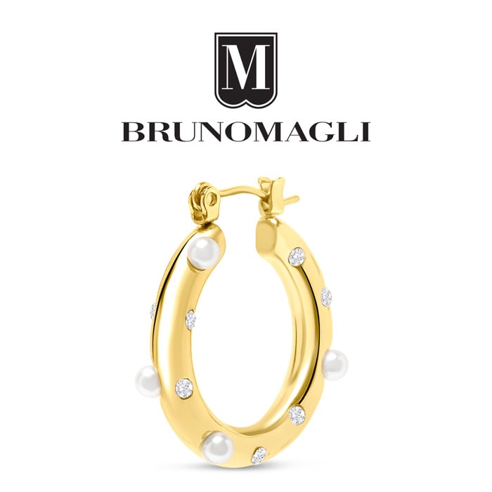 Bruno Magli Elisabetta Gold Hoop Earrings