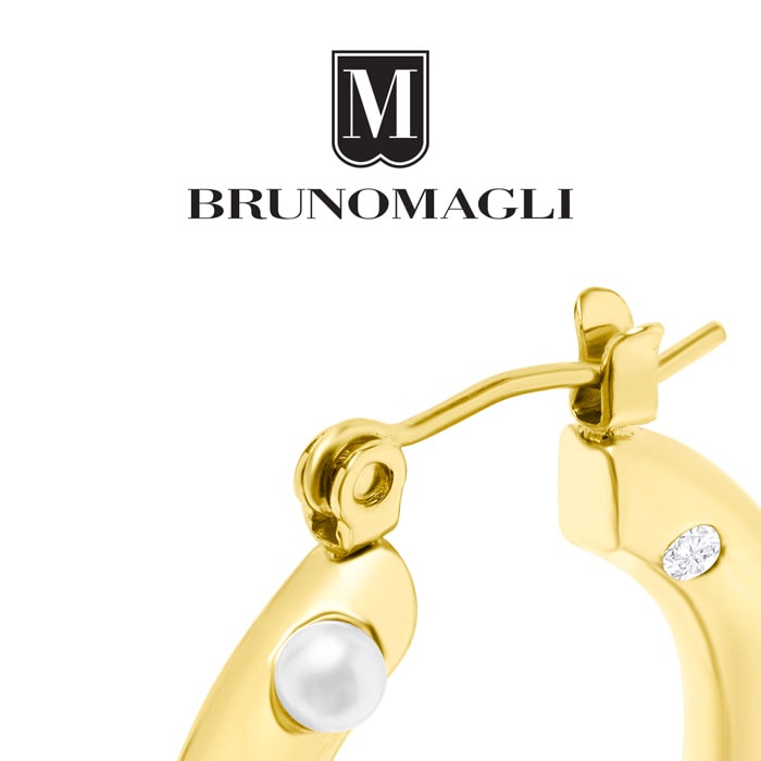Bruno Magli Elisabetta Gold Hoop Earrings