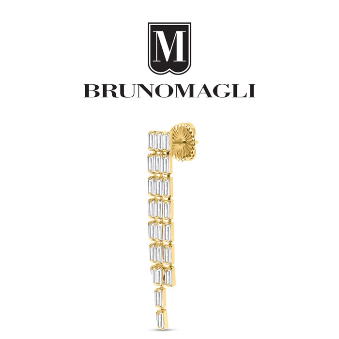 Bruno Magli Gabriella Gold Earrings, Diamante